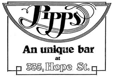 Pipps advert 335 Hope Street Glasgow